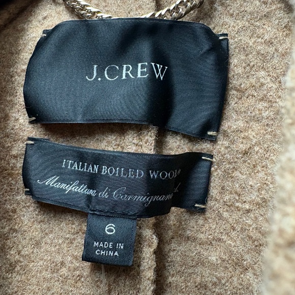 J. Crew Italian Boiled Wool Jacket Size 6 NWT - Picture 4 of 9